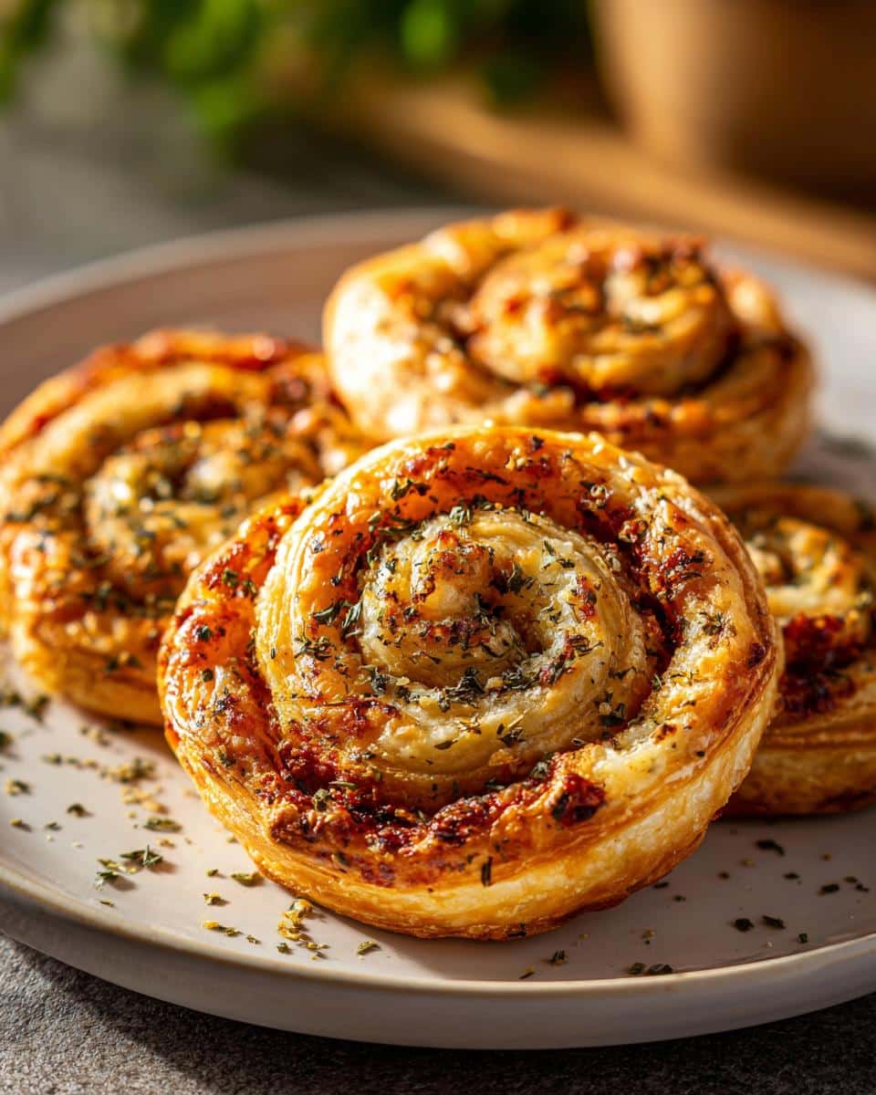 New Year Savory Palmiers with Sun-Dried Tomato - detail 2