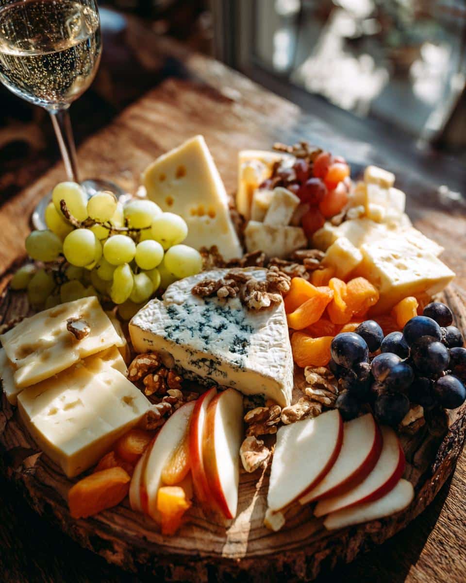 New Year Sparkling Cheese & Fruit Board - detail 3
