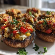 25 Irresistible New Year Stuffed Mushroom Confetti Caps Recipe
