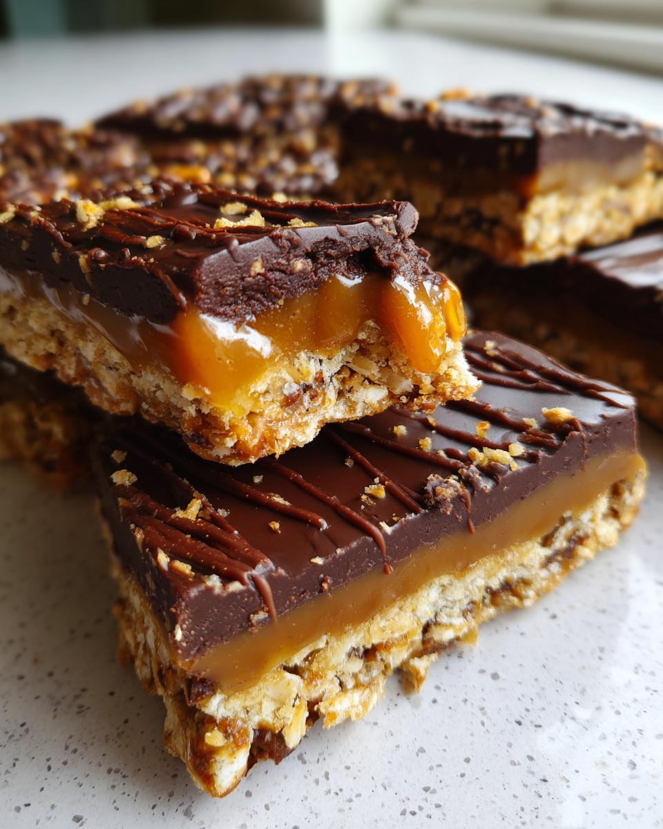 No-Bake Caramel Pretzel Bars - detail 1