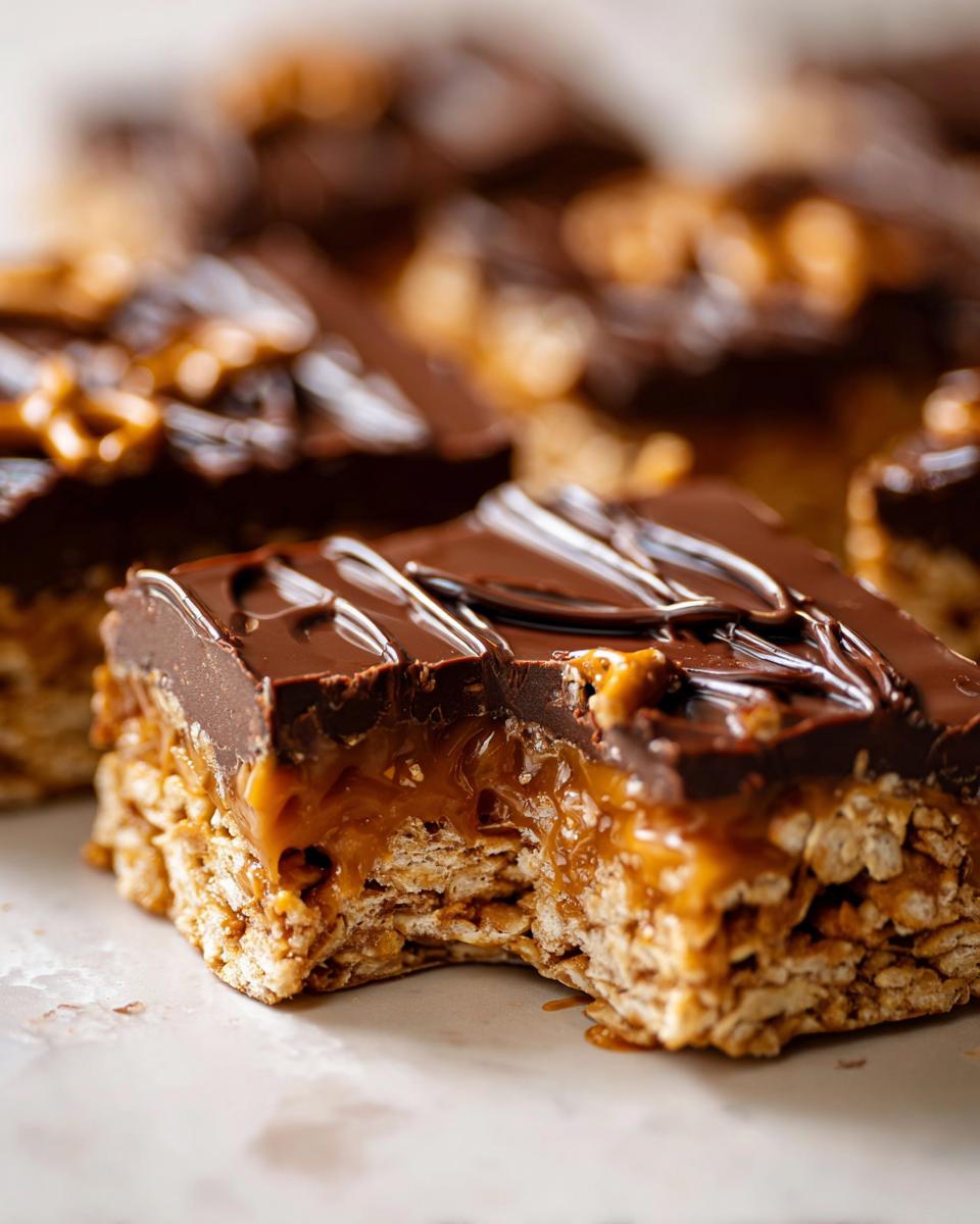 No-Bake Caramel Pretzel Bars - detail 4