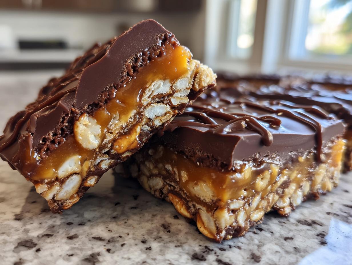 No-Bake Caramel Pretzel Bars