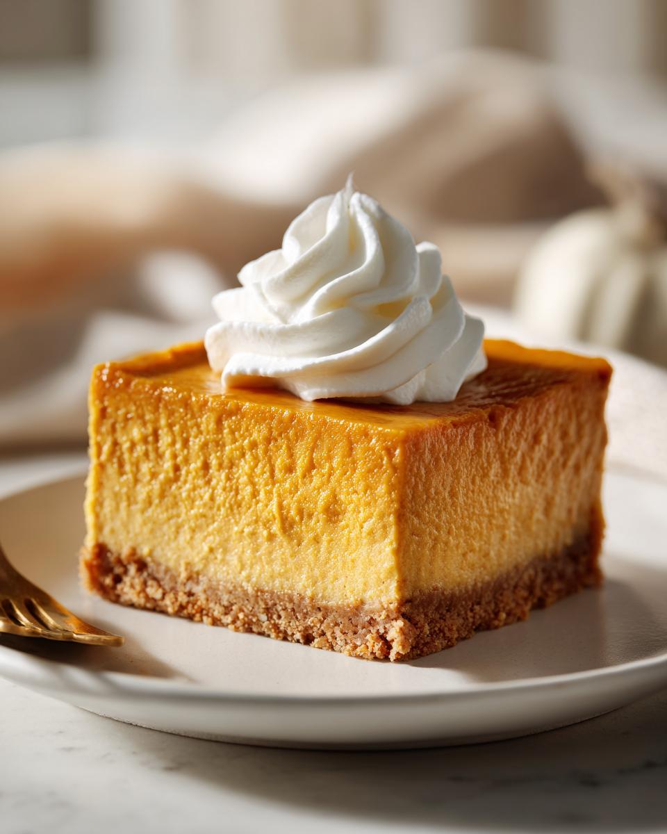 No-Bake Pumpkin Cheesecake Bars - detail 1