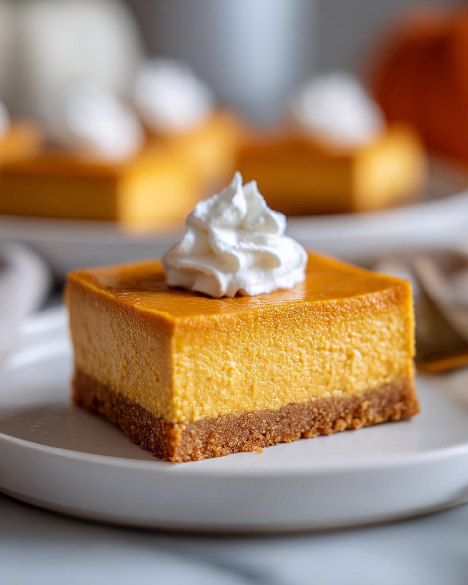 No-Bake Pumpkin Cheesecake Bars - detail 2