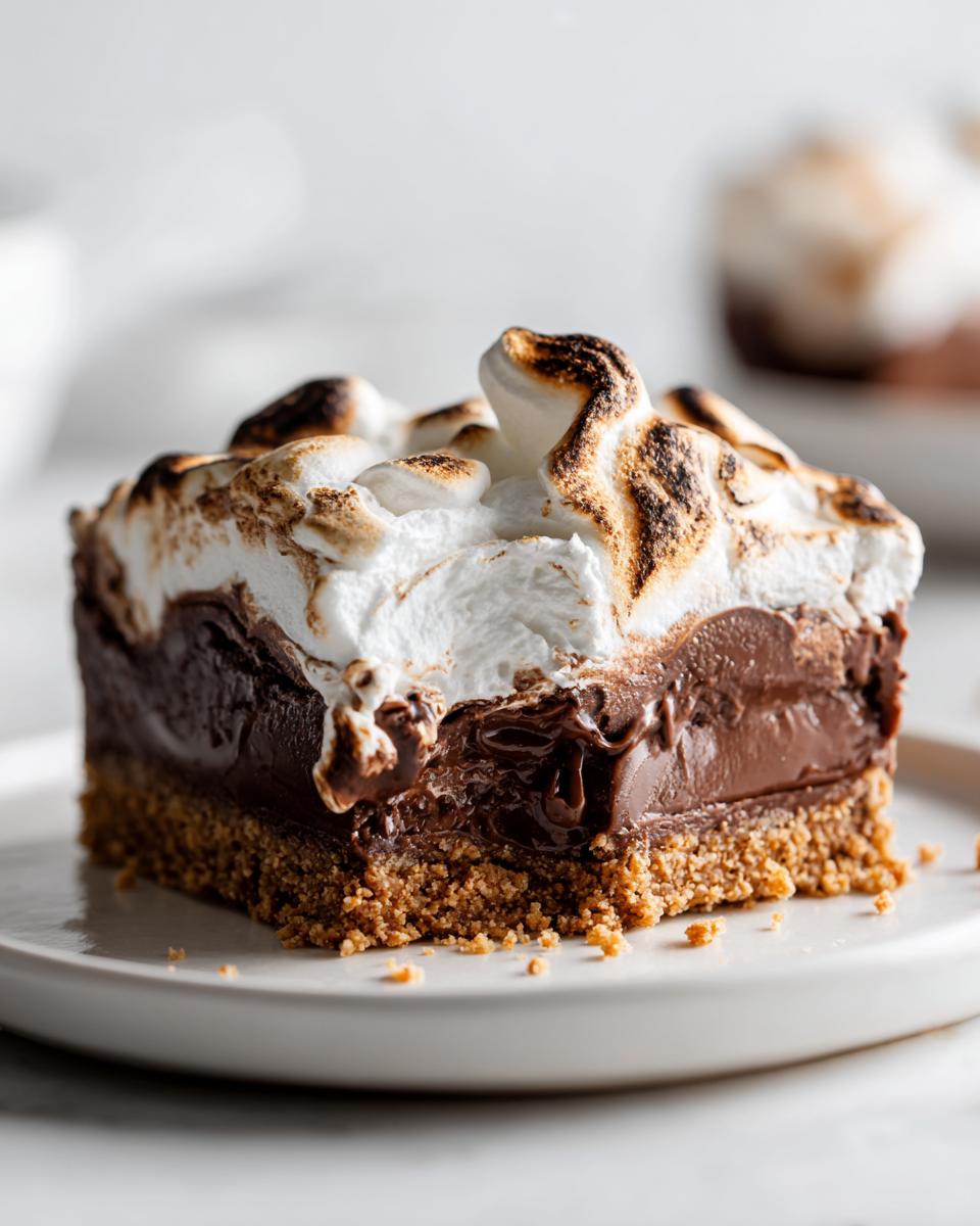 No-Bake S’mores Fudge Bars - detail 2