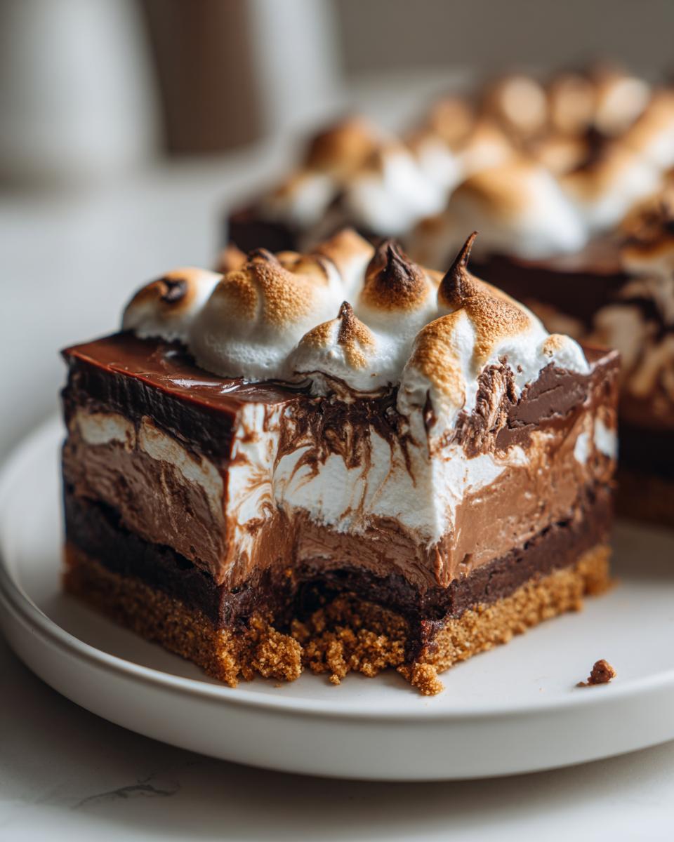 No-Bake S’mores Fudge Bars - detail 3