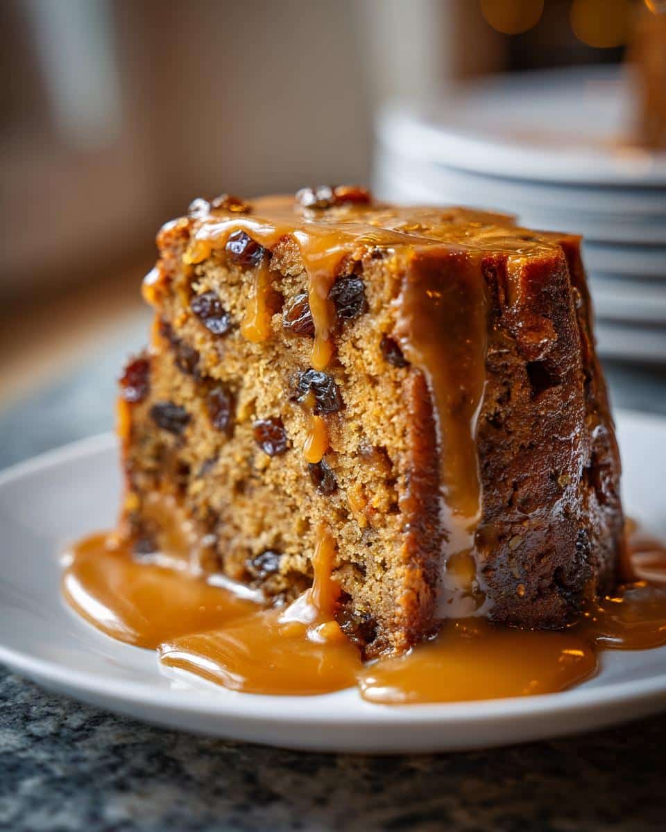 Nutmeg-Caramel Christmas Pudding - detail 2