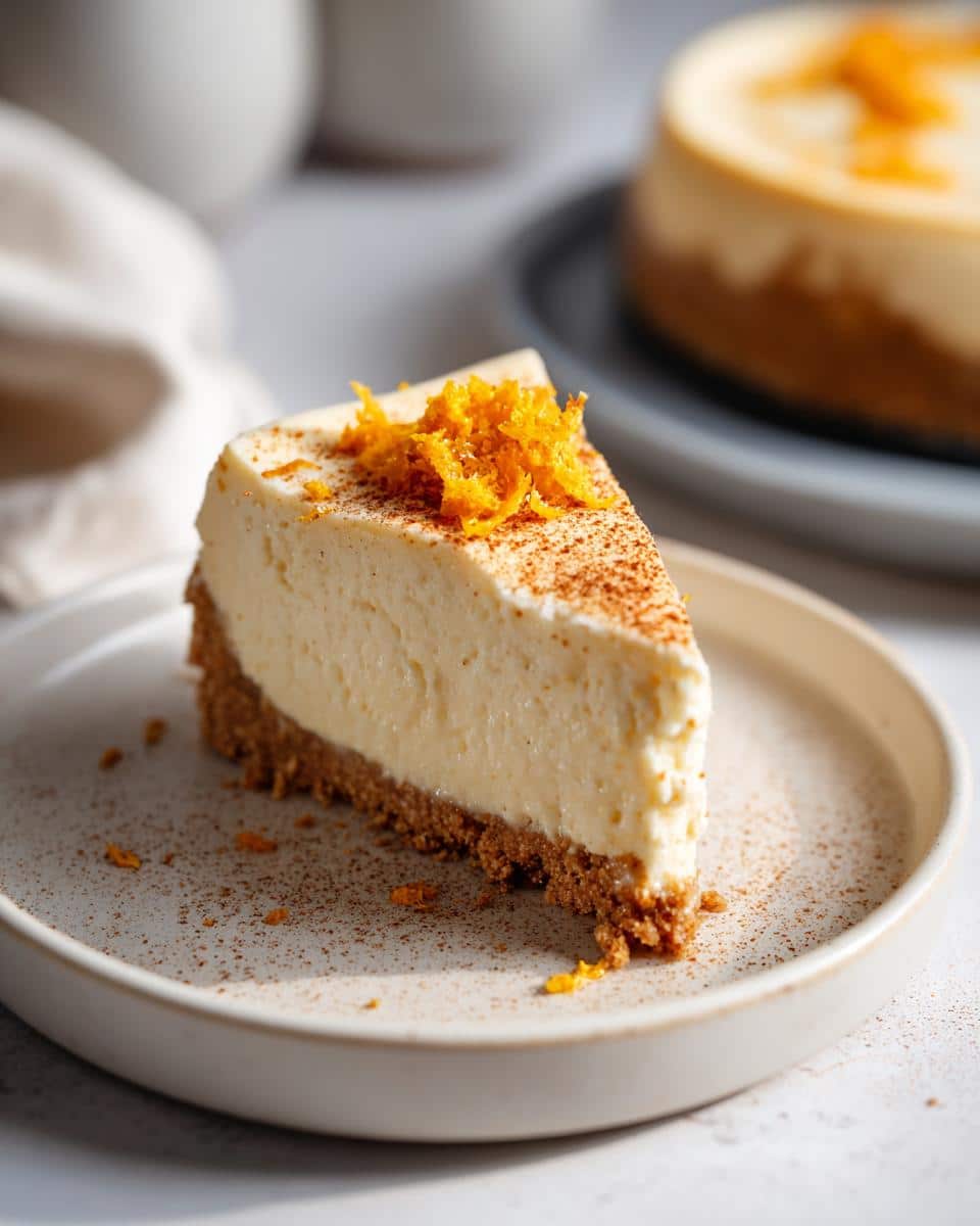 Orange-Spice Christmas Cheesecake - detail 1
