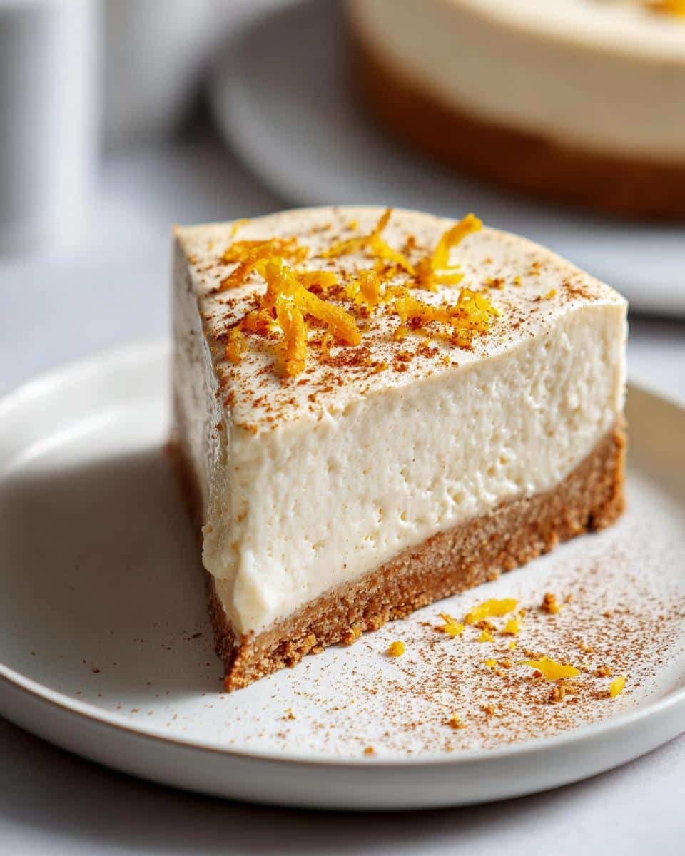 Orange-Spice Christmas Cheesecake - detail 2