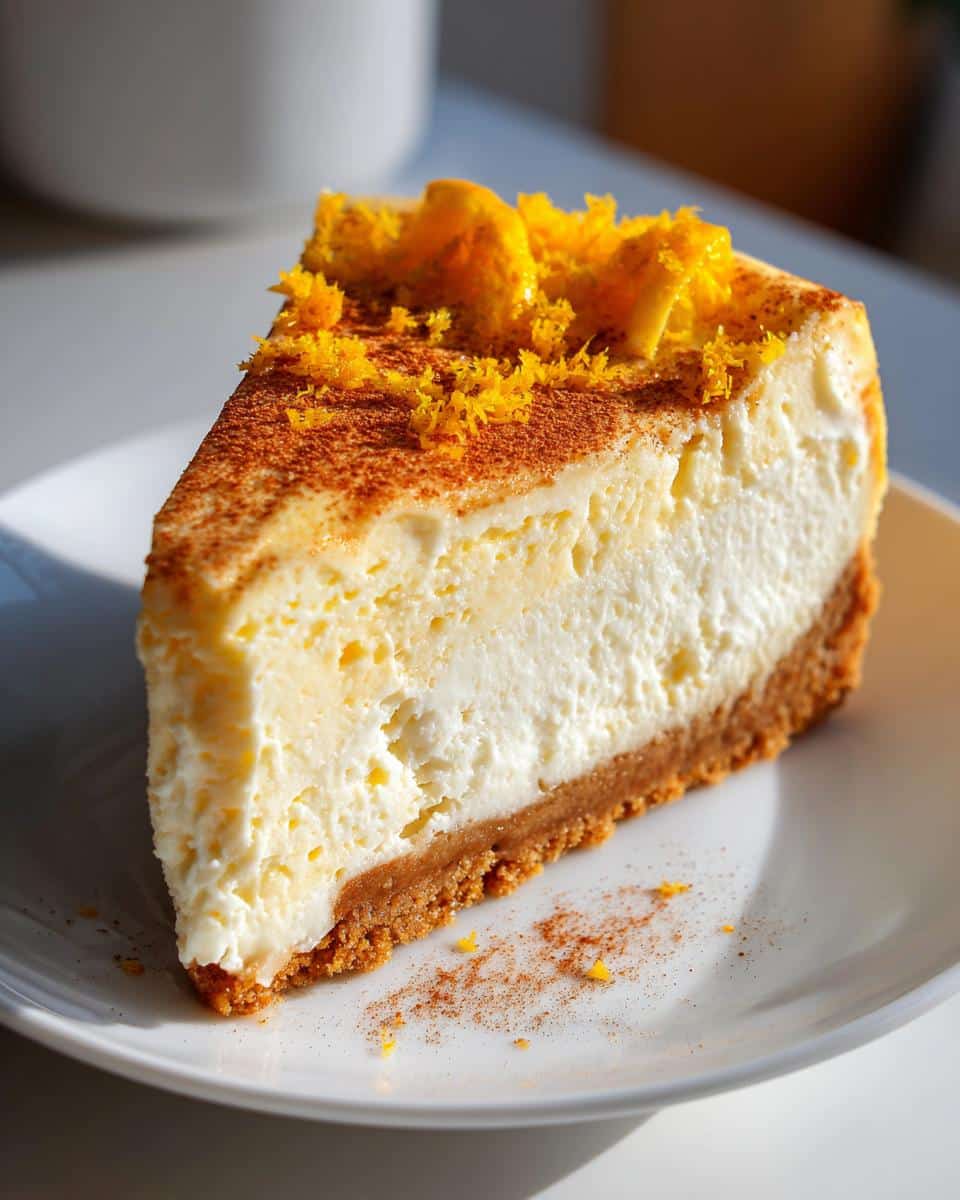 Orange-Spice Christmas Cheesecake - detail 3