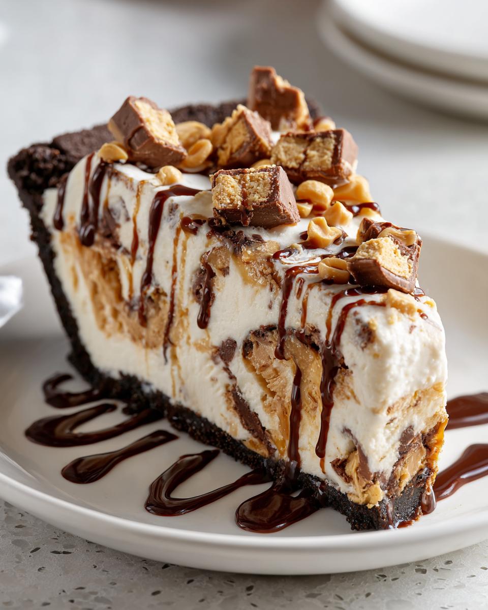 Irresistible Peanut Butter Cup Ice Cream Pie in 15 Minutes 6 Peanut Butter Cup Ice Cream Pie - detail 1