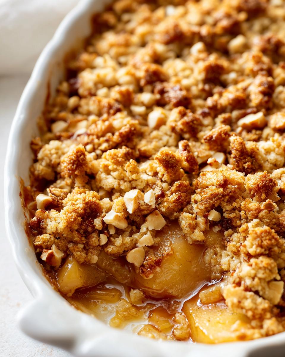 Pear and Hazelnut Crumble - detail 1