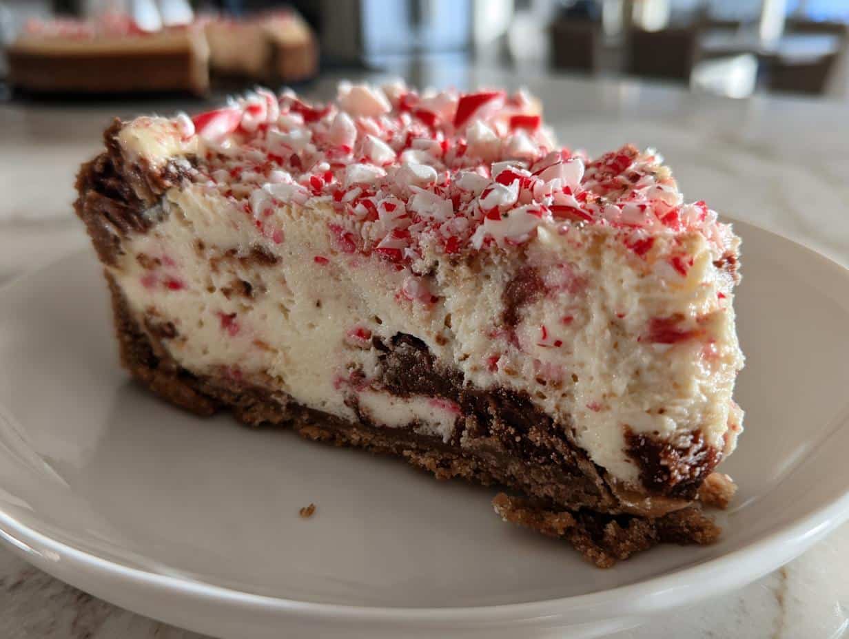 Peppermint-Chocolate Christmas Cheesecake