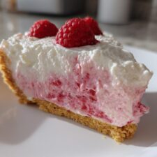 Raspberry Cream Cheese Cloud Pie: 10-Minute Dreamy Dessert Magic
