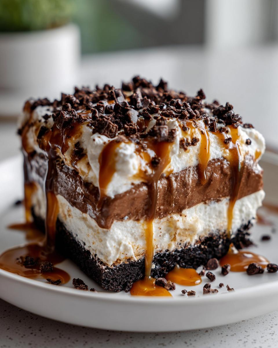 Irresistible Salted Caramel Chocolate Lasagna You Crave 7 Salted Caramel Chocolate Lasagna - detail 1