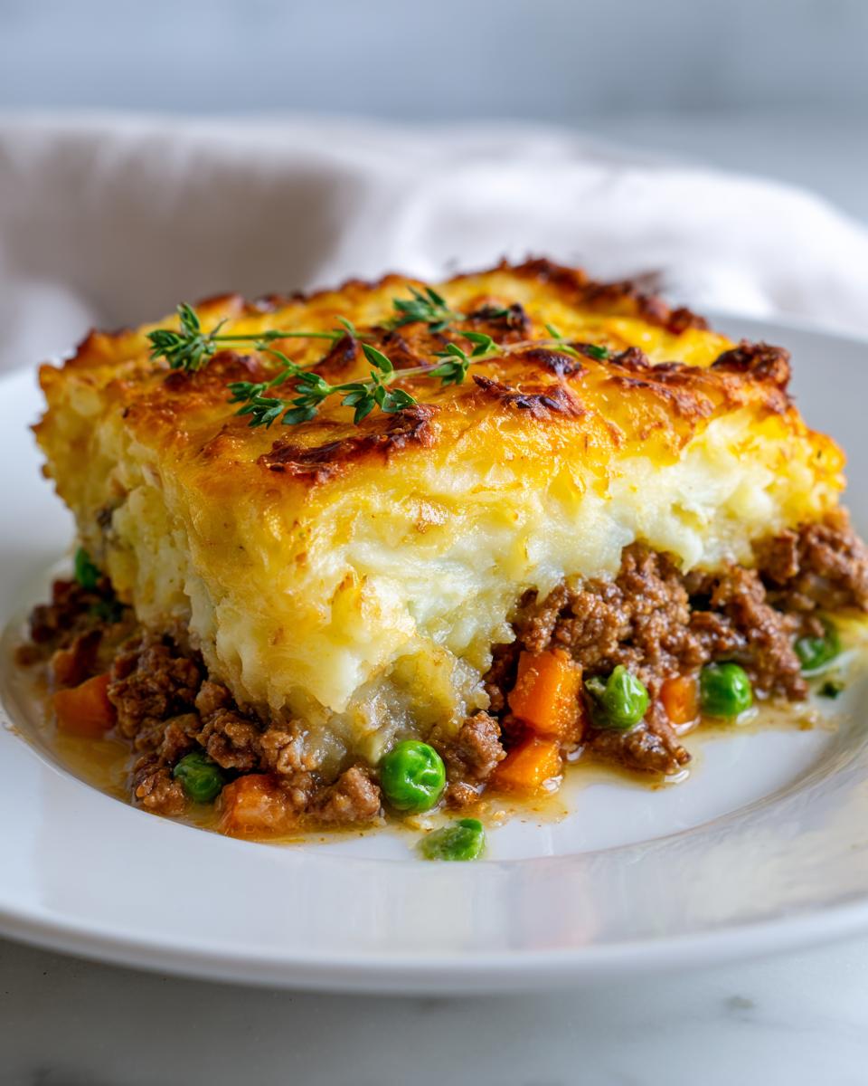 Scalloped Potato Shepherd's Pie - detail 1