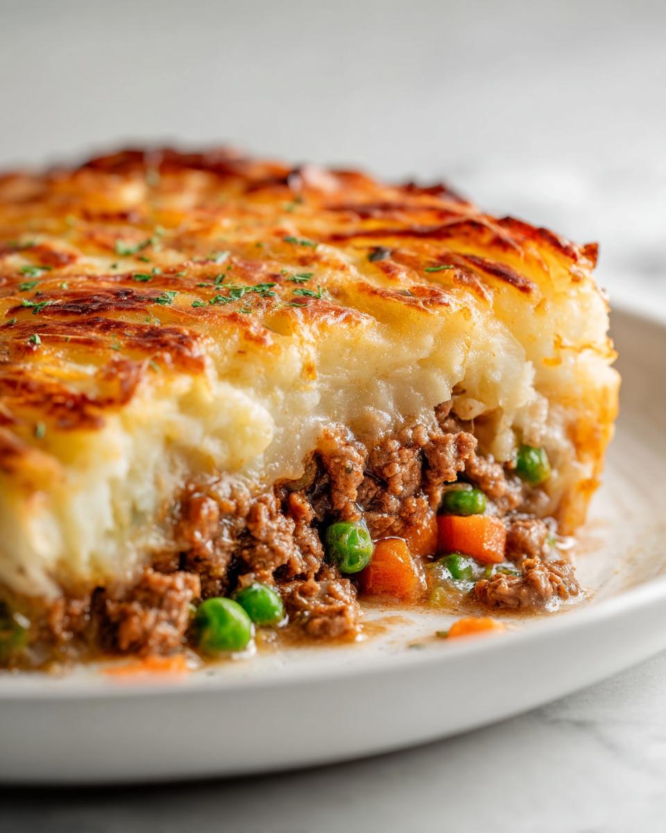 Scalloped Potato Shepherd's Pie - detail 2