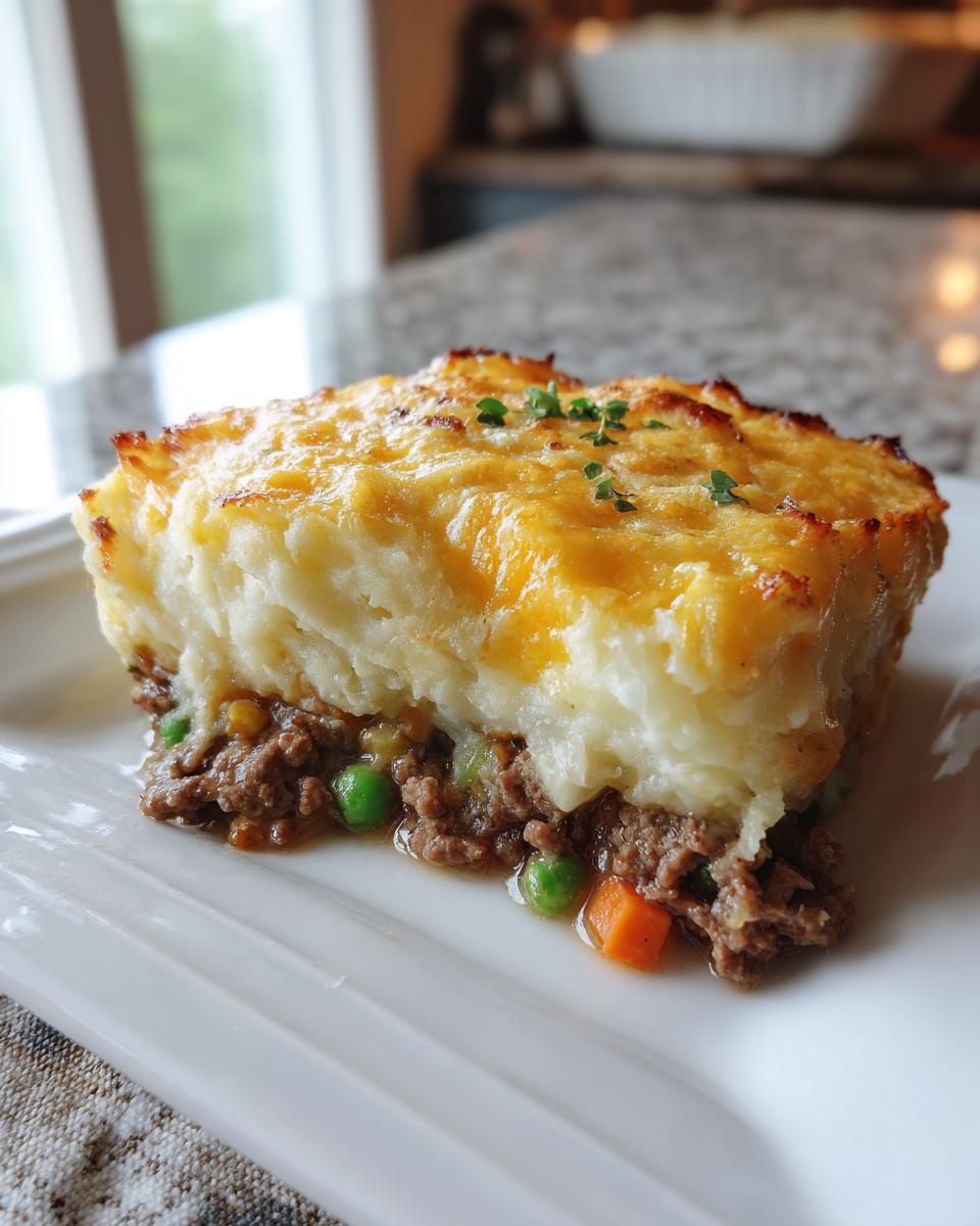 Scalloped Potato Shepherd's Pie - detail 3