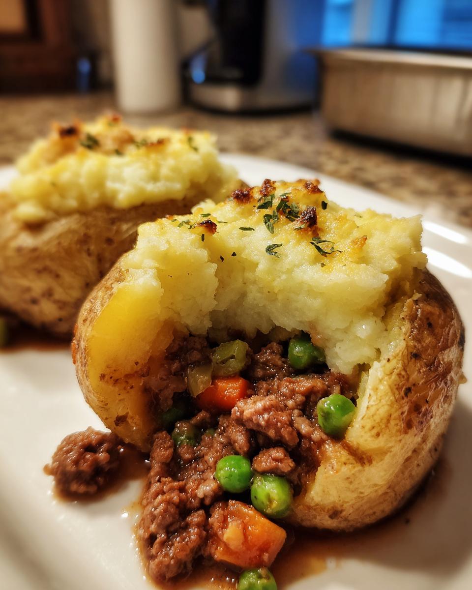 Savory Shepherd's Pie Stuffed Baked Potatoes You Must Try 8 Shepherd's Pie Stuffed Baked Potatoes - detail 3