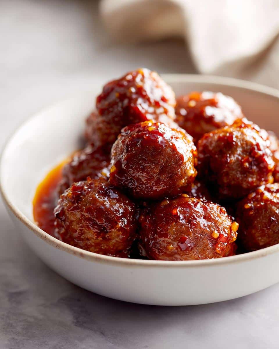 Slow Cooker Sweet Chili Meatballs - detail 1
