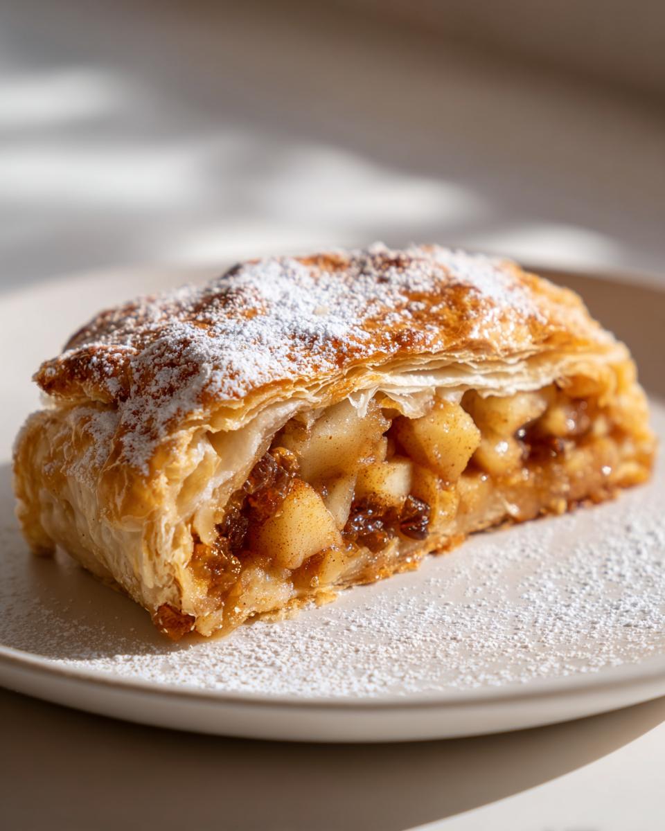 Spiced Apple and Raisin Strudel - detail 2
