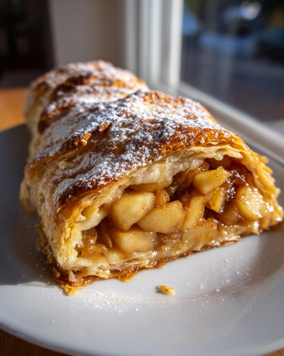 Spiced Apple and Raisin Strudel - detail 3