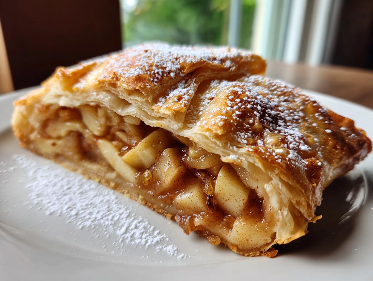 Spiced Apple and Raisin Strudel