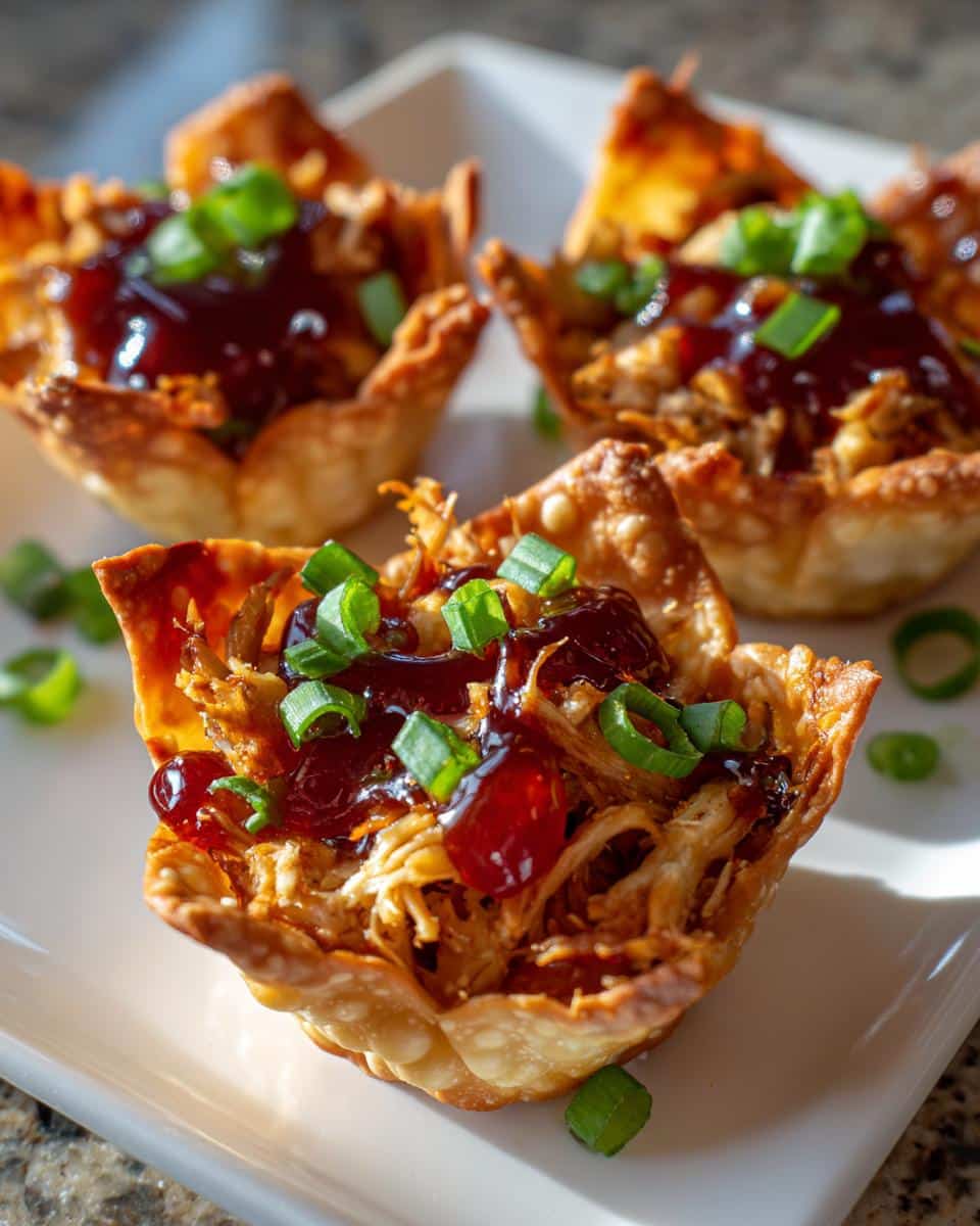Sweet Chili Chicken Wonton Cups - detail 1