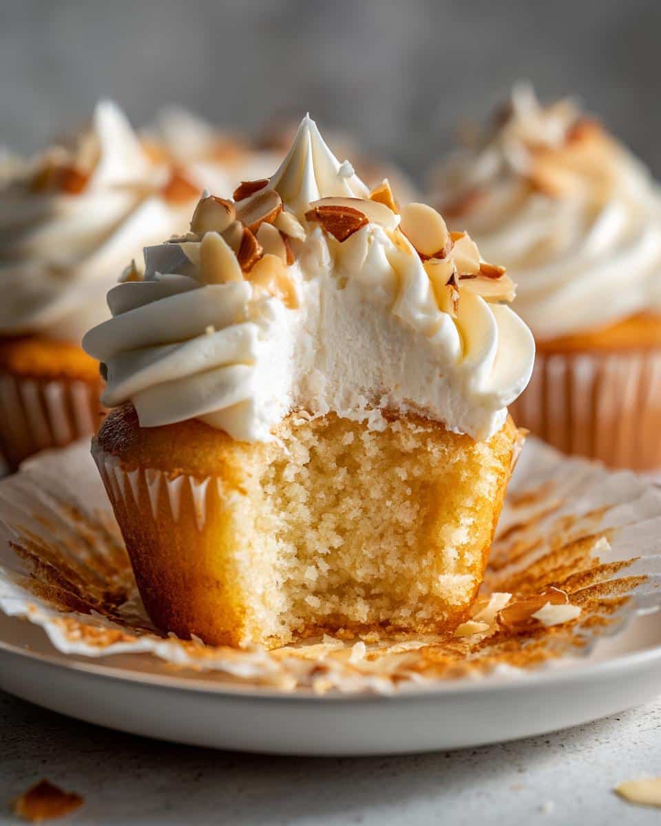 Vanilla-Almond Christmas Cupcakes - detail 1