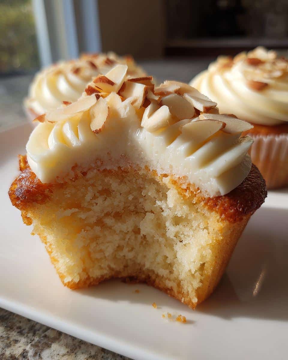 Vanilla-Almond Christmas Cupcakes - detail 2