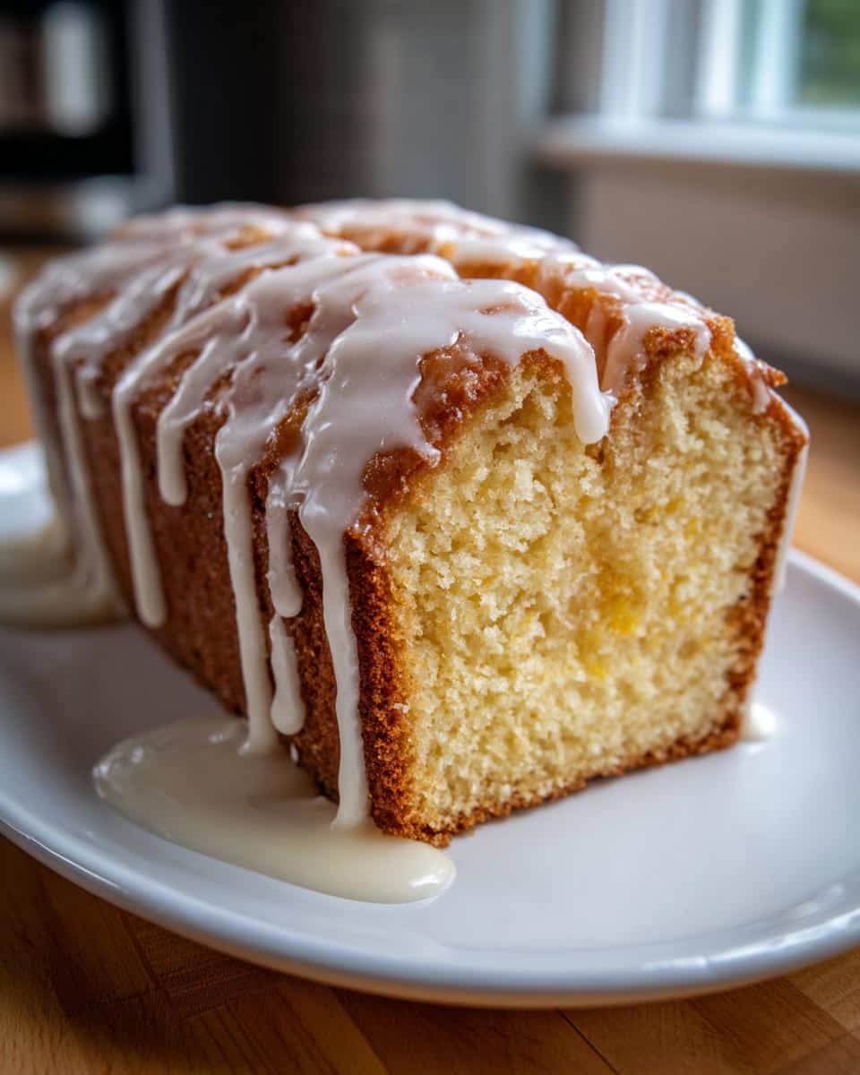 Vanilla Bean Glazed Pound Cake - detail 3