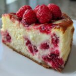 White-Chocolate-Raspberry Christmas Cheesecake