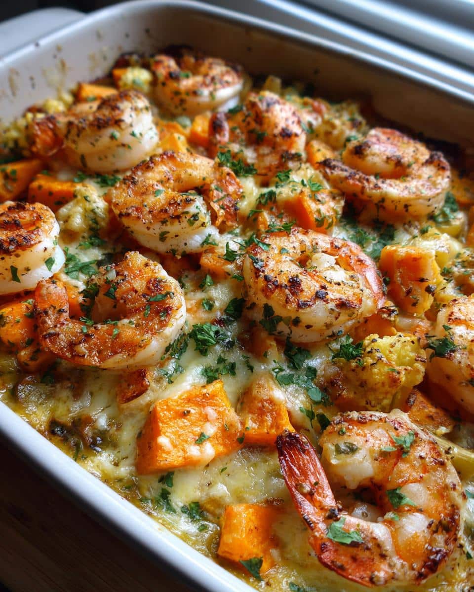 Baked Shrimp with Cheesy Winter Vegetables - detail 3