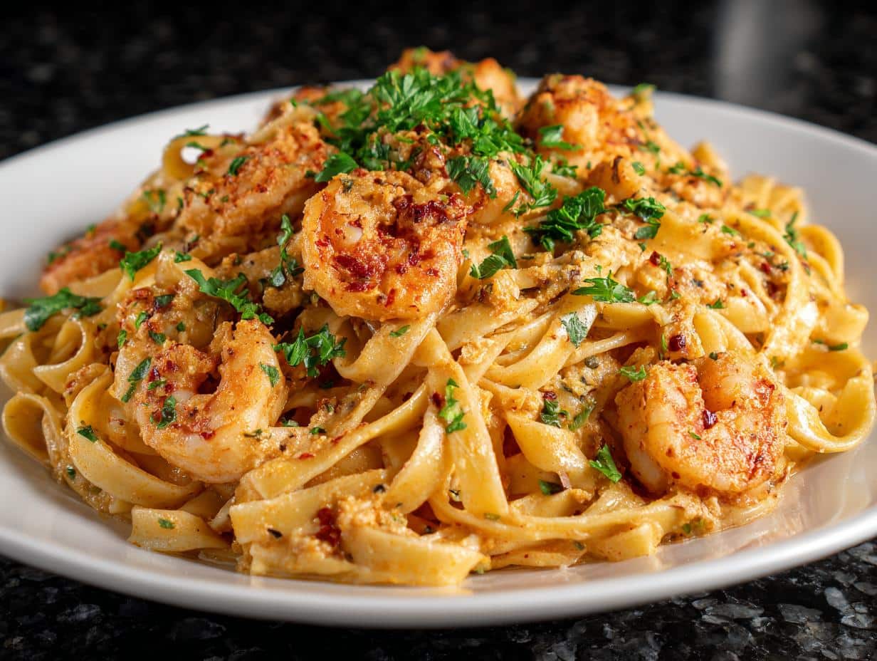 Cajun Shrimp Fettuccine