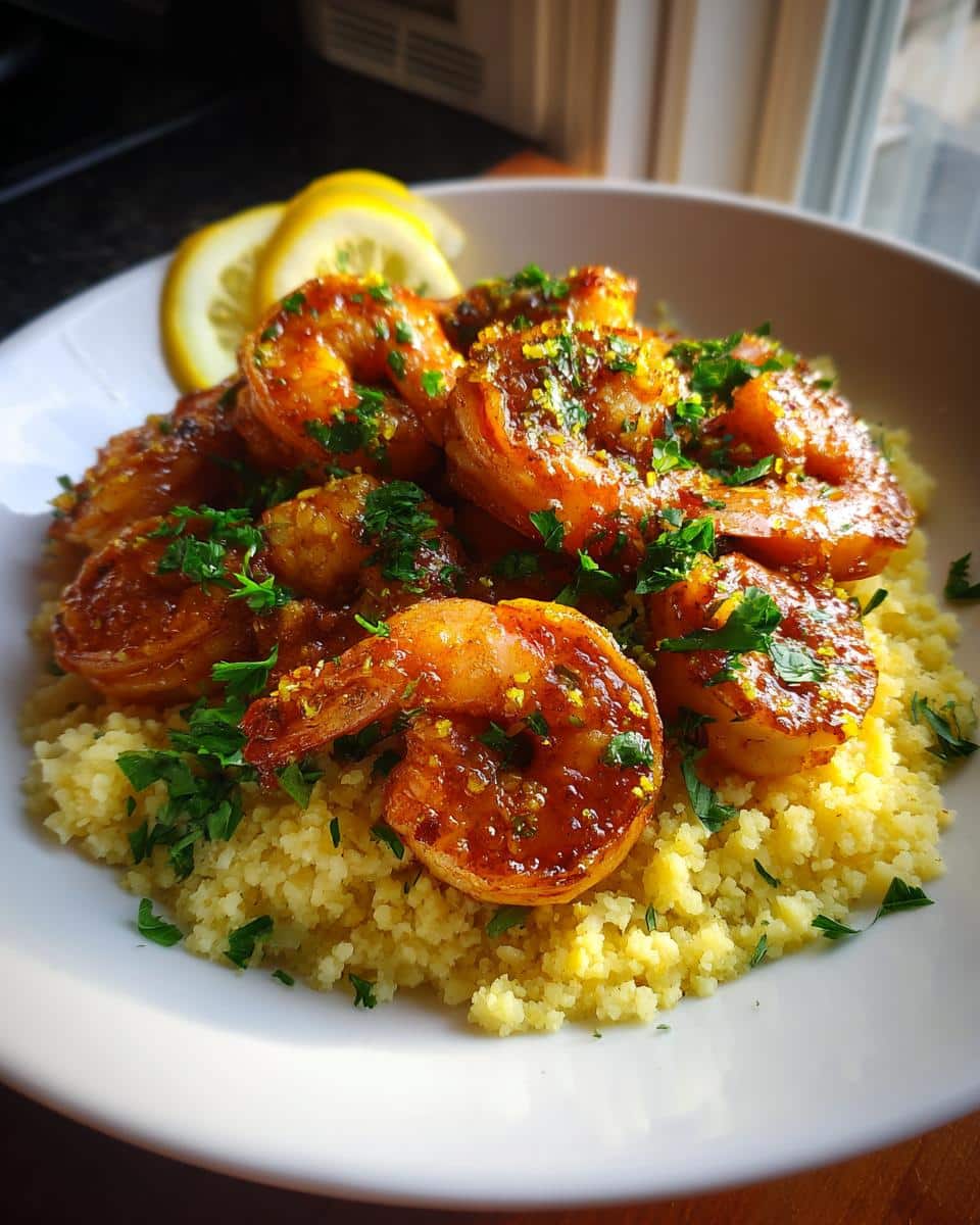 Garlic Butter Shrimp and Cauliflower Rice - detail 1