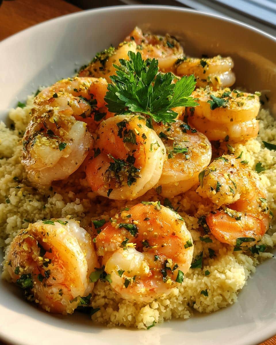 Garlic Butter Shrimp and Cauliflower Rice - detail 2