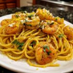 Lemon Butter Shrimp Spaghetti
