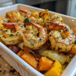 Lemon Herb Shrimp with Roasted Root Vegetables