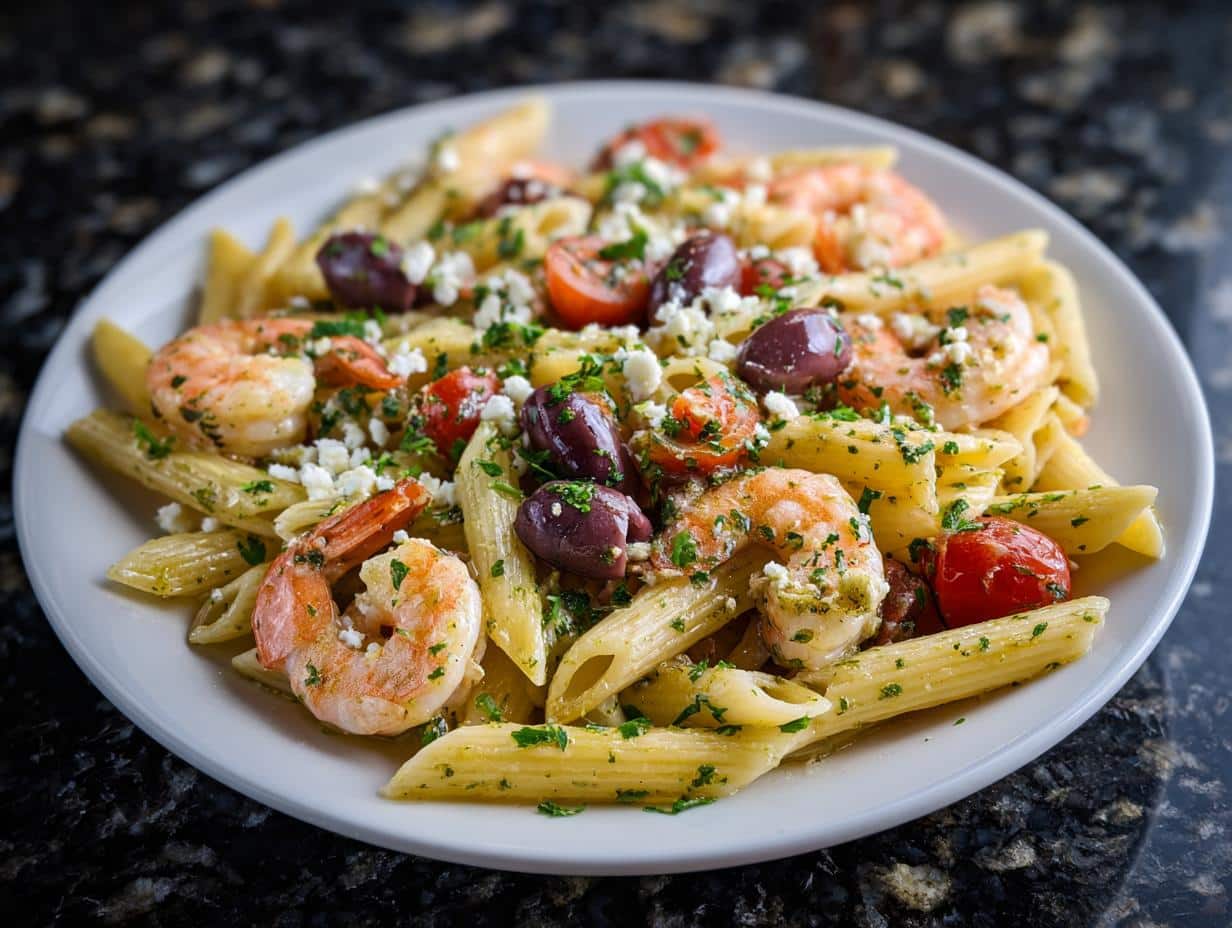 Mediterranean Shrimp Penne