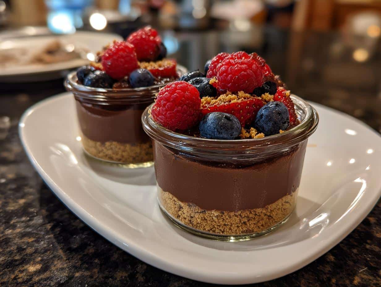 Mini Nutella dessert jars