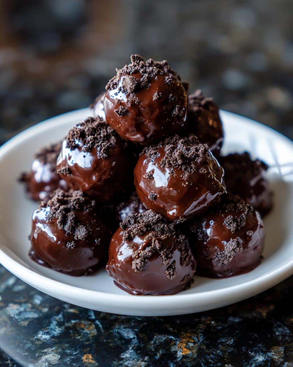 Mini Oreo chocolate balls - detail 1