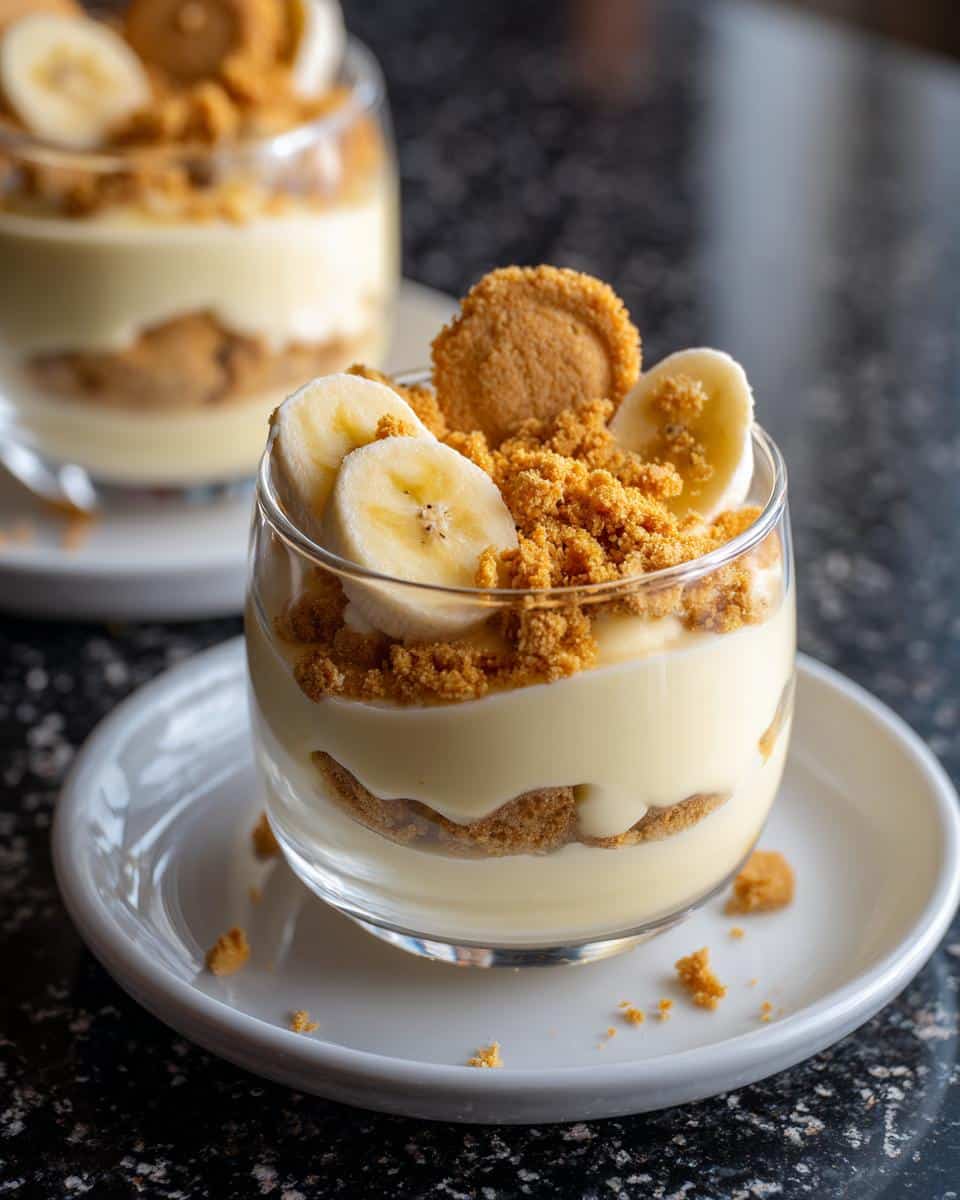 Mini banana pudding cups - detail 1