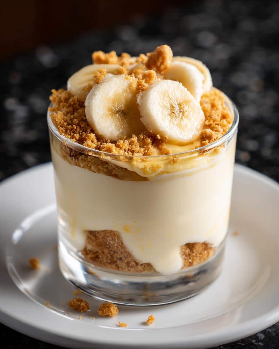 Mini banana pudding cups - detail 2