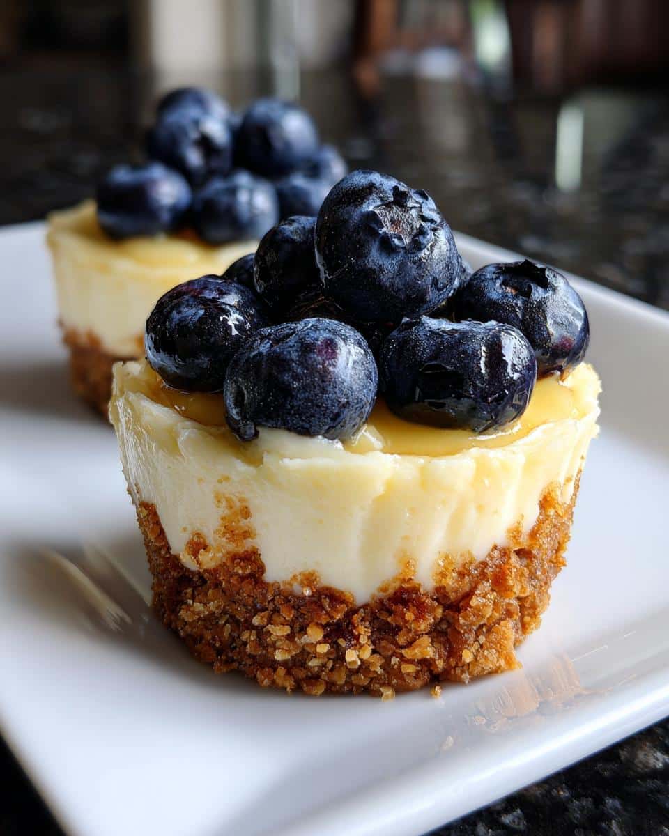 Mini blueberry cheesecake - detail 1