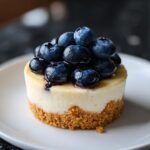 Mini blueberry cheesecake