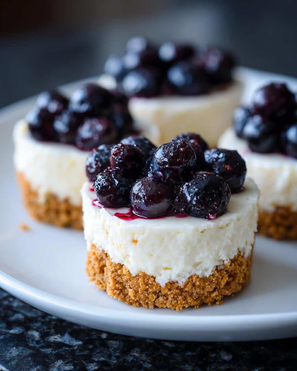 Mini blueberry cheesecake - detail 3