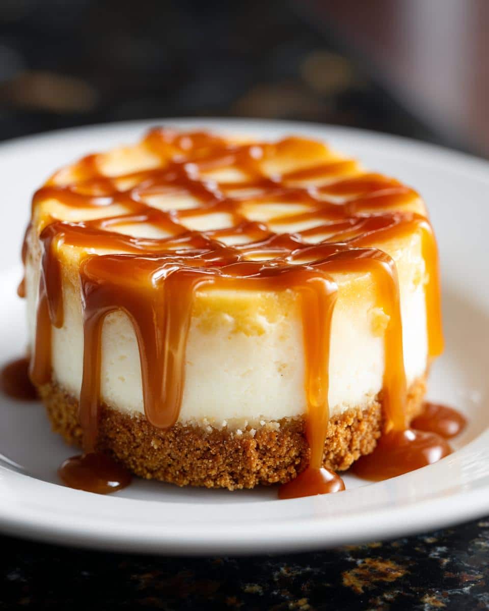 Mini caramel cheesecake - detail 1