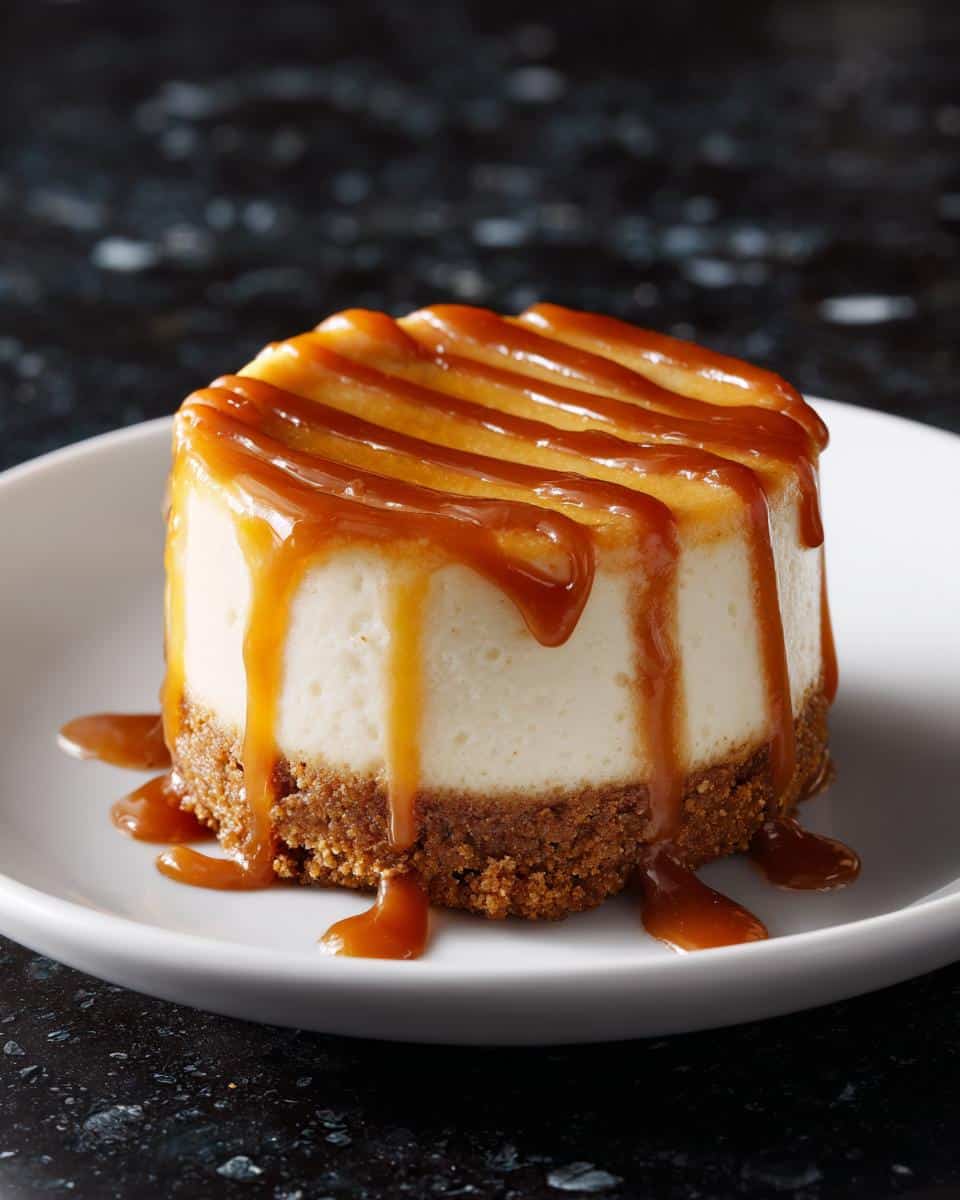 Mini caramel cheesecake - detail 2