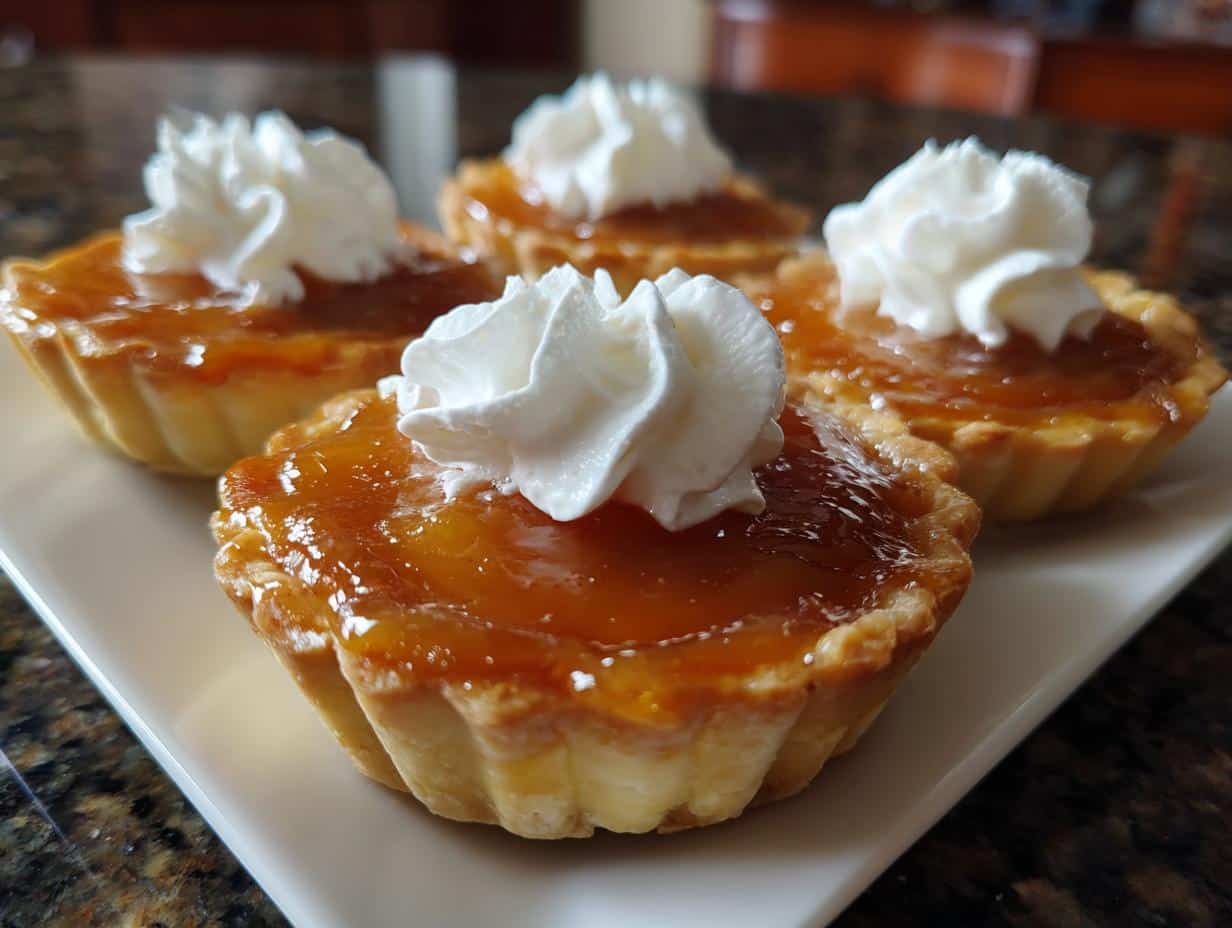 Mini caramel tartlets