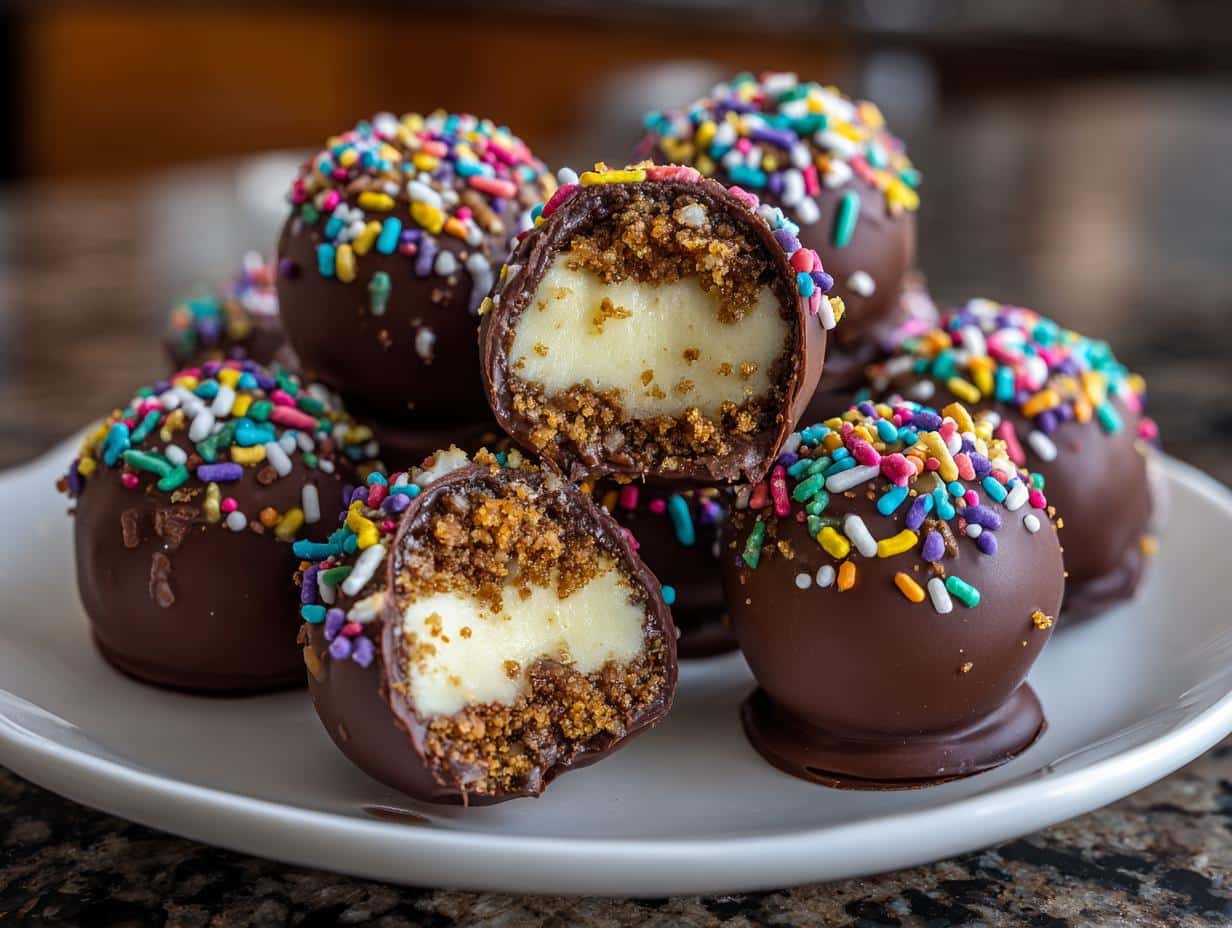 Mini cheesecake pops
